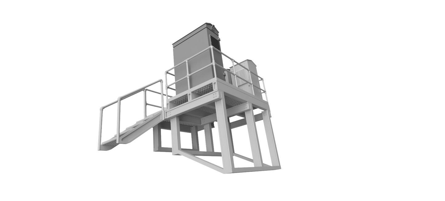 Lineside Electrical platform - OO Gauge 1:76 (Pack of 1) | Model Railway Scenery