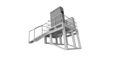 Lineside Electrical platform - OO Gauge 1:76 (Pack of 1) | Model Railway Scenery