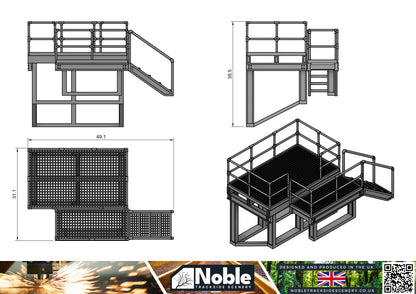 Lineside Electrical platform - OO Gauge 1:76 (Pack of 1) | Model Railway Scenery