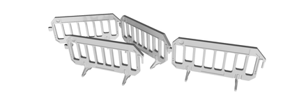 Roadwork maintenance barriers - OO Gauge 1:76 (Pack of 6) | Model Railway Scenery