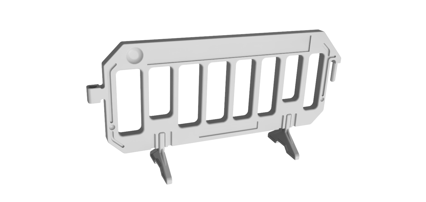 Roadwork maintenance barriers - OO Gauge 1:76 (Pack of 6) | Model Railway Scenery