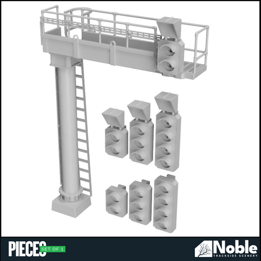 Signal Gantry - Aspect heads 2 to 4 - OO Gauge 1:76 (Pack of 1) | Model Railway Scenery