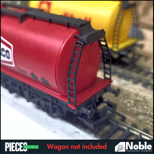 Wagon Replacement ladders V3 for Hornby OO Gauge R231 Texaco tanker - 2 sets 1:76