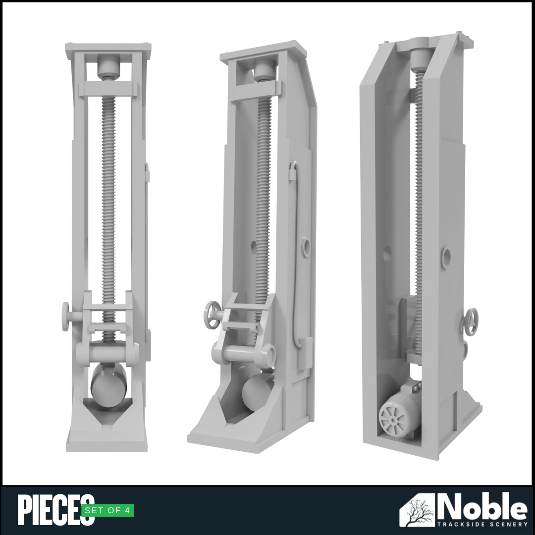 Lifting Jacks - O Gauge 1:48 Pack of 4 | Model Railway Scenery