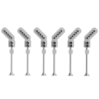 2 Aspect feather Signal - OO Gauge 1:76 (Pack of 6) | Model Railway Scenery