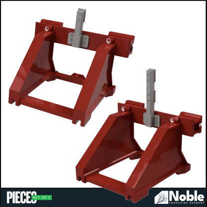 Model railway scenery - Buffer Stop with stop light mast OO Gauge 1:76 Scale - Pack of 2