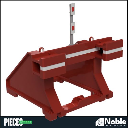 Model railway scenery - Buffer Stop OO Gauge 1:76 Scale - Pack of 2