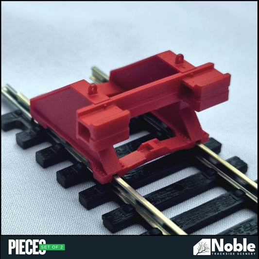 Model railway scenery - Buffer Stop OO Gauge 1:76 Scale - Pack of 2