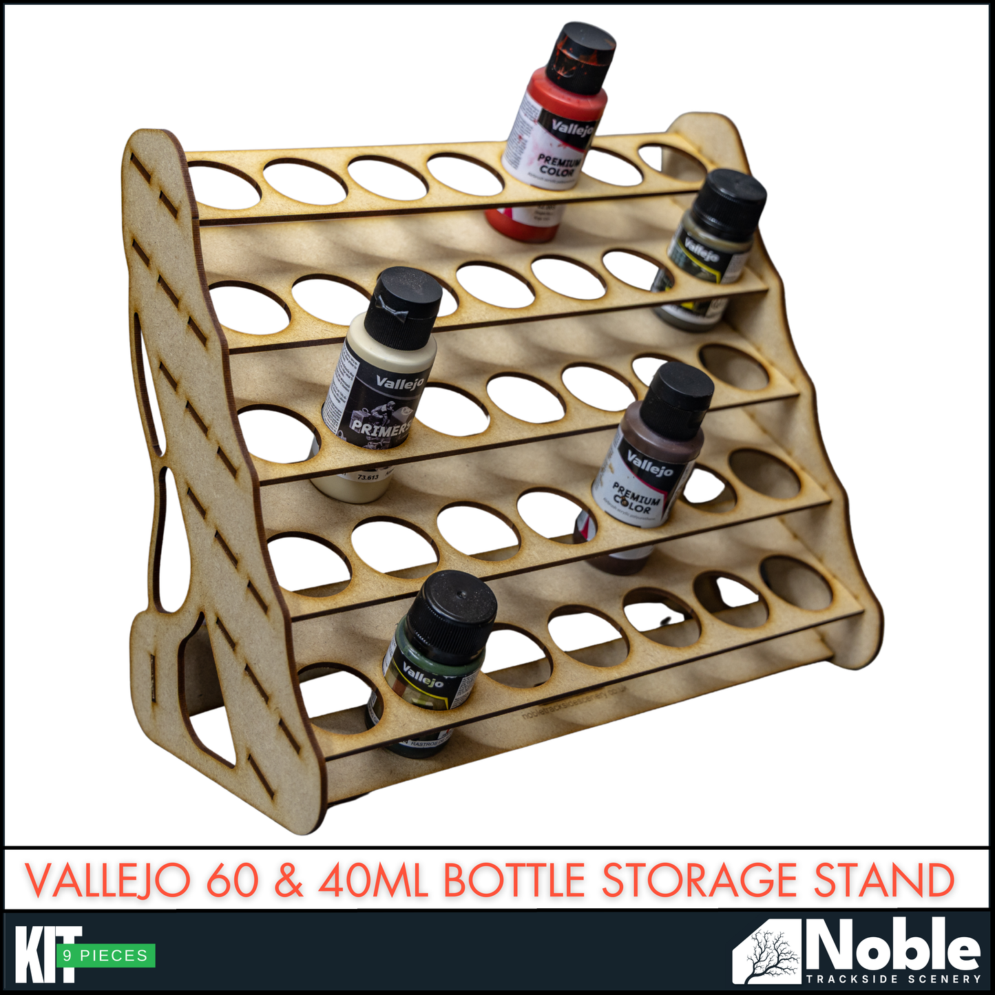 Model Paint storage for 40ml & 60ml bottles - Vallejo 34 bottle capacity