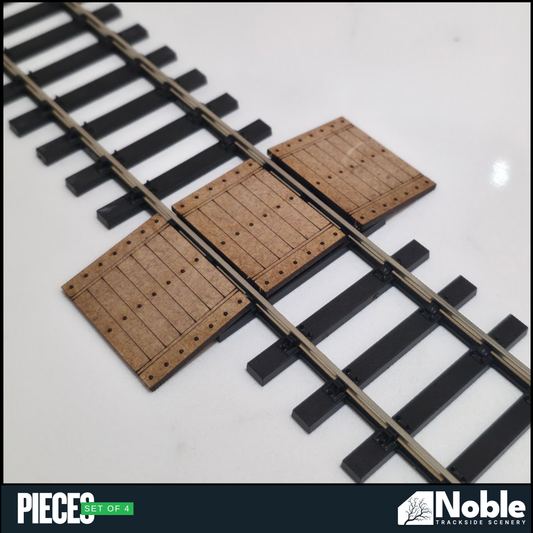 Foot crossing/Track crossing kit of 4 sets - O Gauge 1:43 | Model Railway