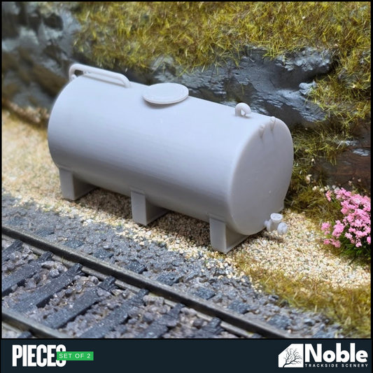 Fuel Diesel Oil Storage Tank - OO Gauge 1:76 (Pack of 2) | Model Railway Scenery