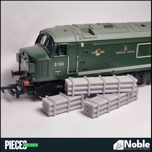 Model Railway layout Scenery Palletised Pipes - OO Gauge 1:76 Pack of 3