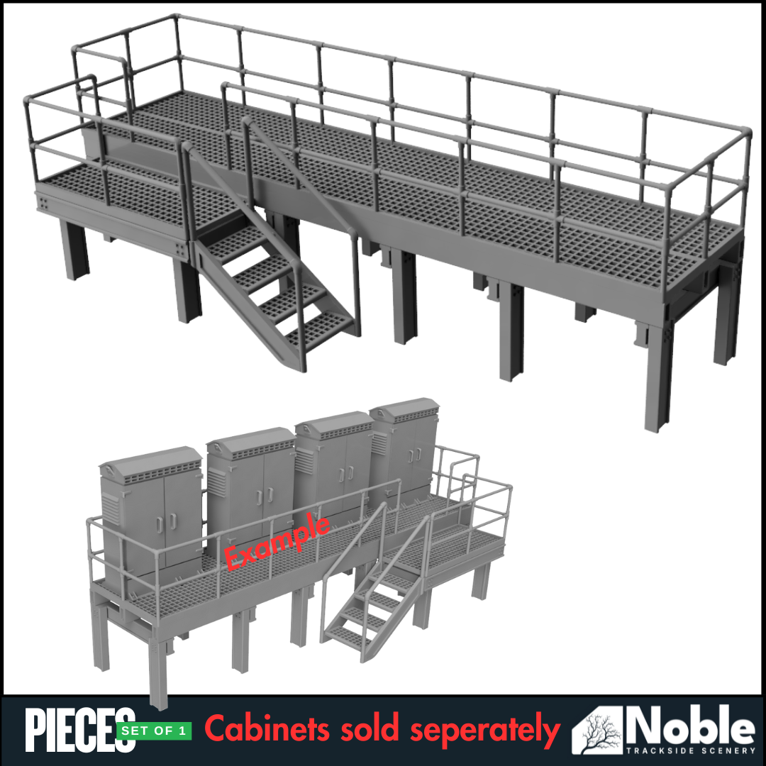 Lineside Electrical Cabinet Platform - OO Gauge 1:76 (Pack of 1) | Model Railway Scenery