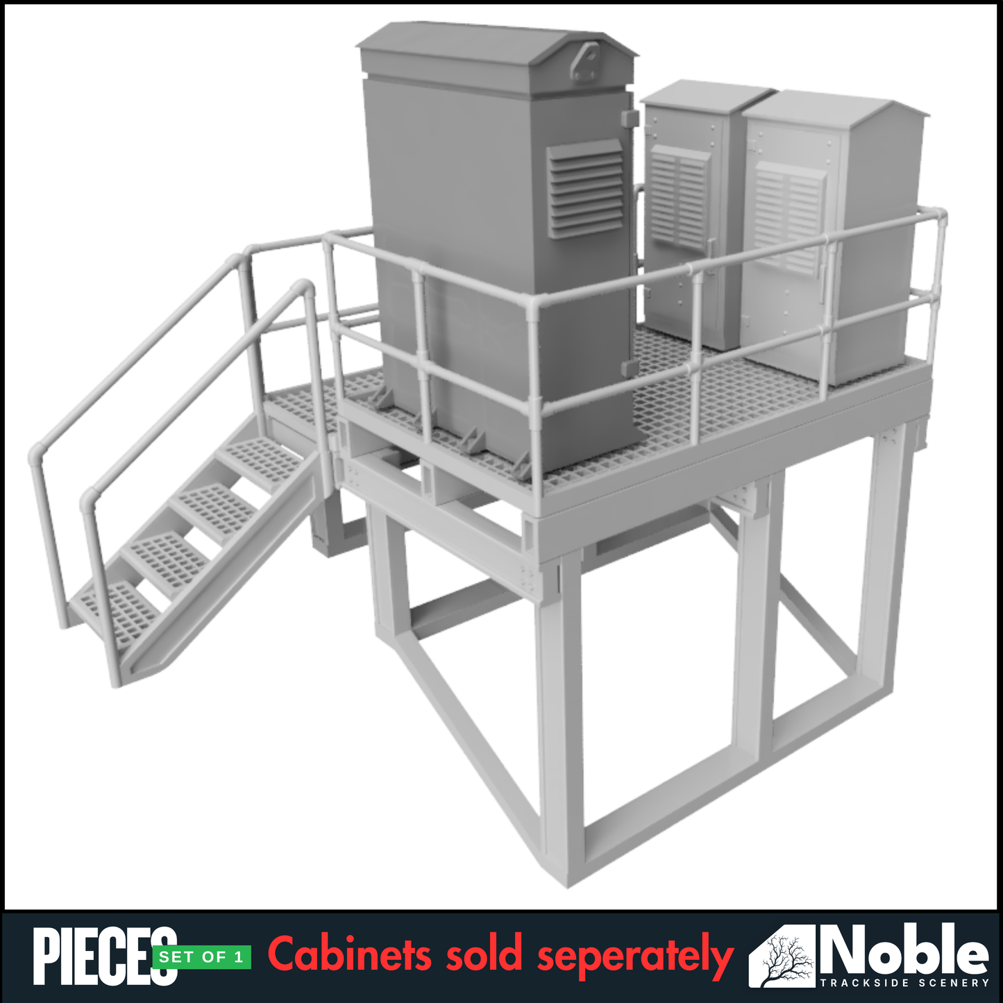 Lineside Electrical platform - OO Gauge 1:76 (Pack of 1) | Model Railway Scenery