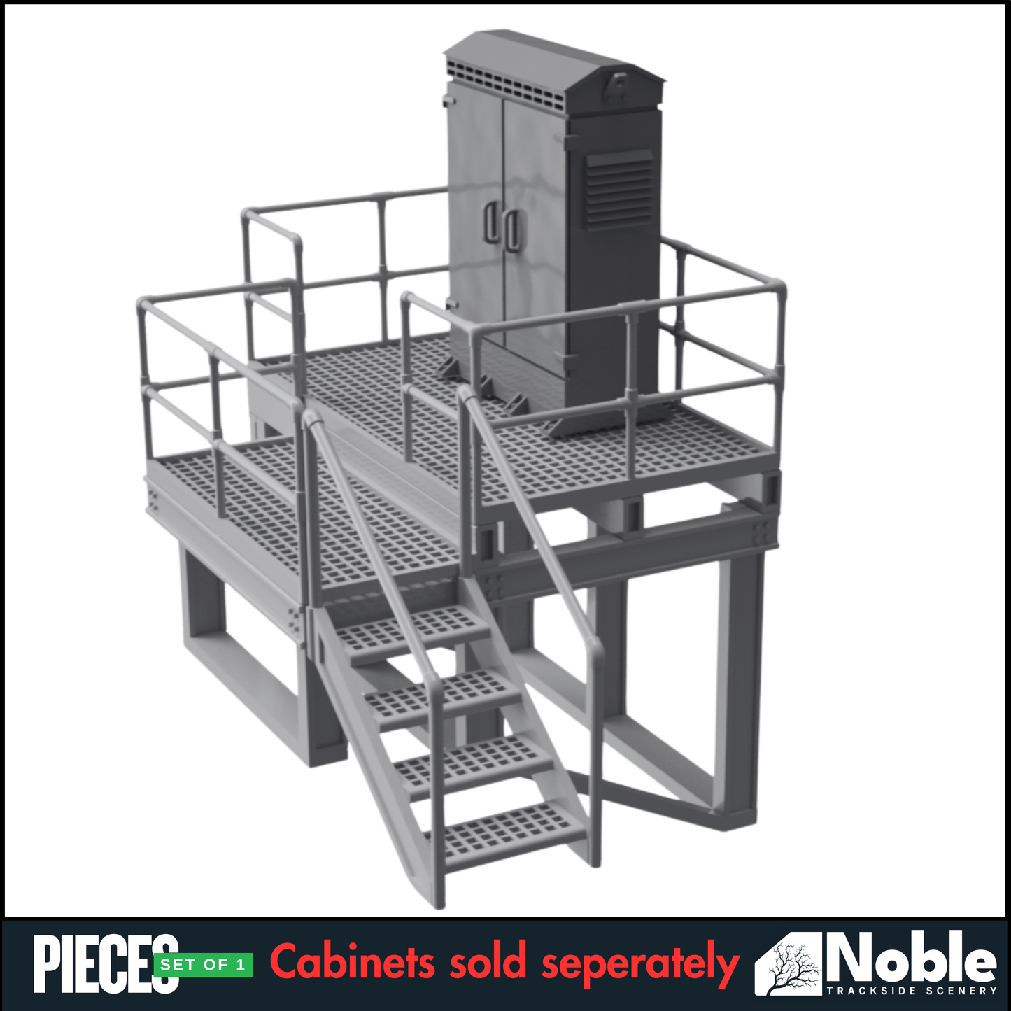 Lineside Electrical platform - OO Gauge 1:76 (Pack of 1) | Model Railway Scenery