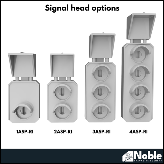 Aspect Signals with platform and ladder | OO Gauge 1:76 (Pack of 2) | Model Railway Scenery