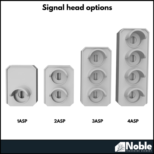 Aspect Signals with platform and ladder | OO Gauge 1:76 (Pack of 2) | Model Railway Scenery