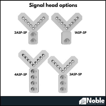Aspect Signals with platform and ladder | OO Gauge 1:76 (Pack of 2) | Model Railway Scenery