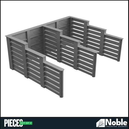Coal Staithes - N Gauge 1:160 (Pack of 2) | Model Railway Scenery