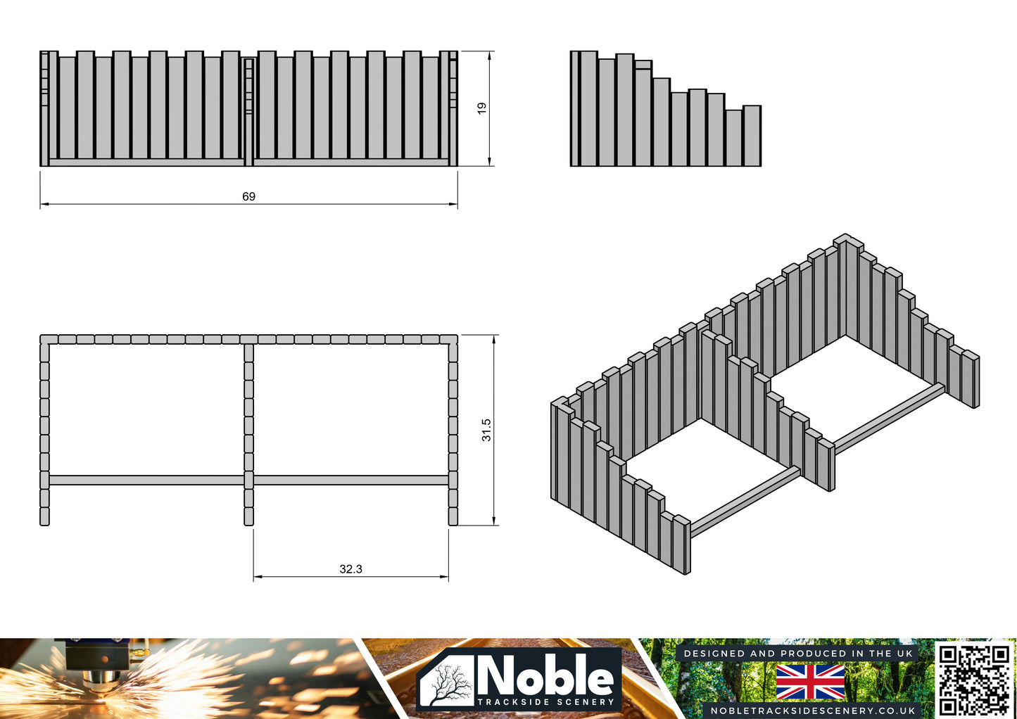 Coal Staithes - OO Gauge 1:76 (Pack of 2) | Model Railway Scenery