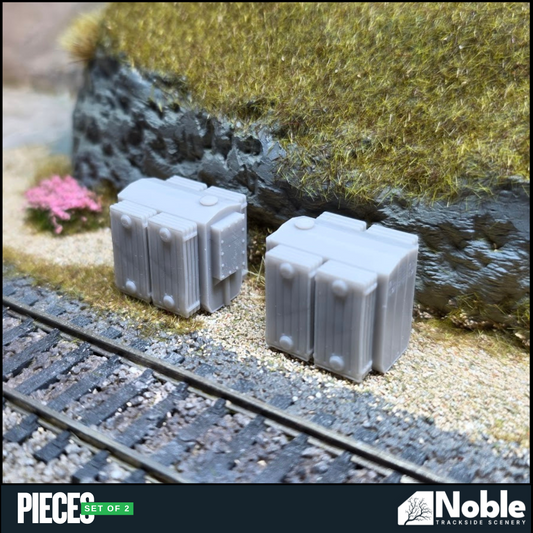 Lineside Electrical Transformer - OO Gauge 1:76 (Pack of 2) | Model Railway Scenery