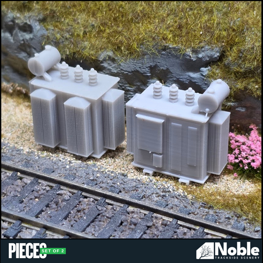 Model Railway layout Scenery electrical substation 1:76 OO gauge x2