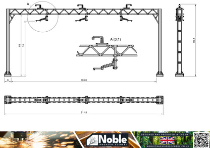 Triple Catenary - Model Railway layout Scenery OO gauge