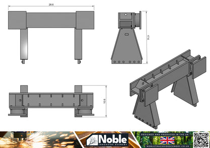 Rawie Buffer Stop - OO Gauge 1:76 (Pack of 4) | Model Railway Scenery
